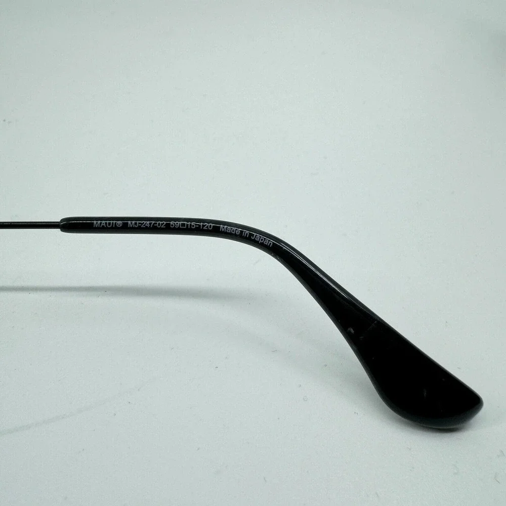 Maui Jim CliffHouse MJ-247-02 Titanium Black‎ Aviator Sunglasses Frames H10393